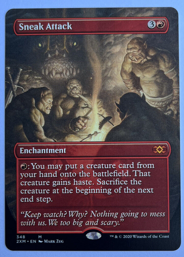 Sneak Attack Borderless Double Masters MTG Pack Fresh Unplayed
