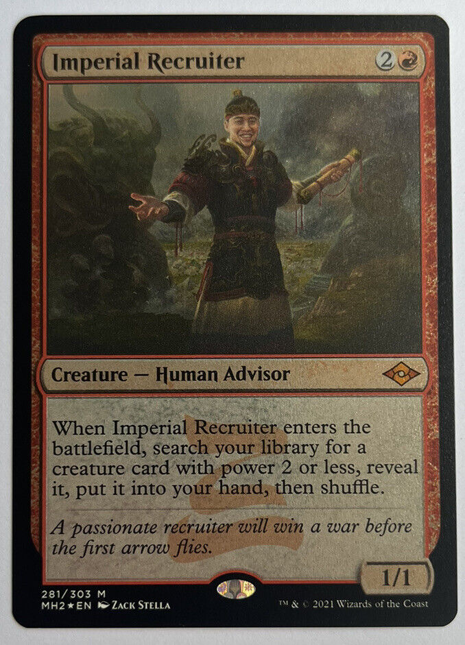 Imperial Recruiter Etched FOIL MH2 MTG Pack Fresh Unplayed