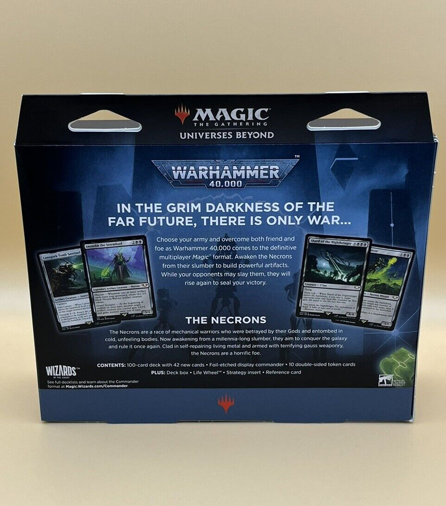MTG Warhammer 40k Commander Deck Necron Dynasties Universes Beyond Sealed/New