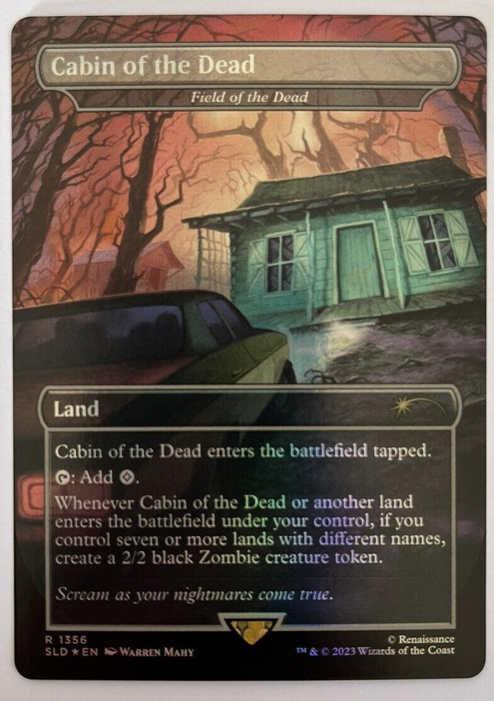 Cabin Of The Dead Borderless FOIL Secret Lair X Evil Dead MTG Pack Fresh