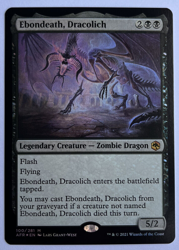Ebondeath Dracolith FOIL AFR MTG Pack Fresh Unplayed
