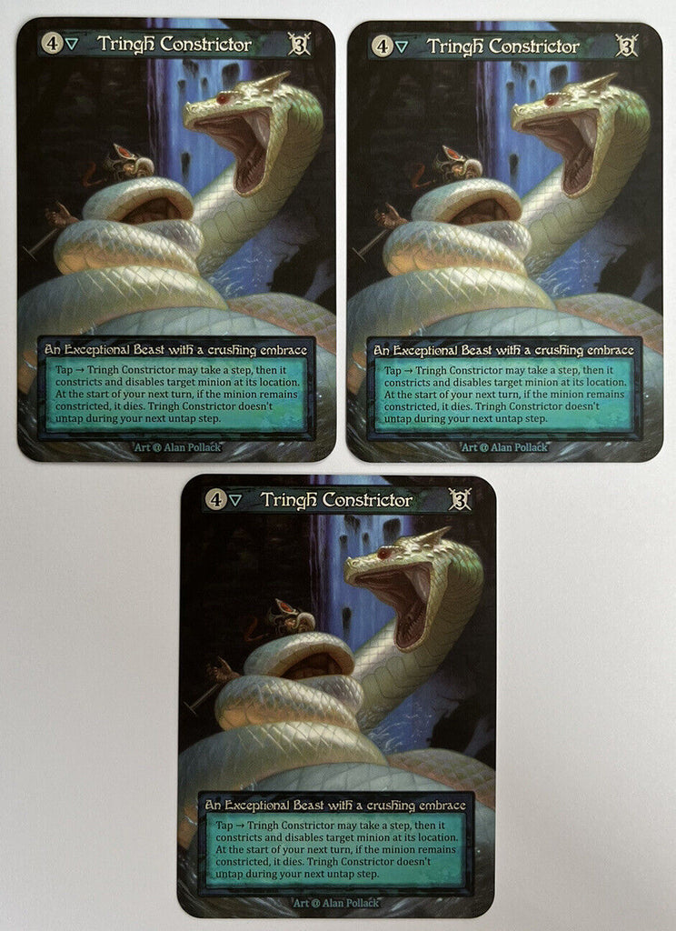 Sorcery Contested Realm Alpha 3 x Tringh Constrictor Exceptional Pack Fresh