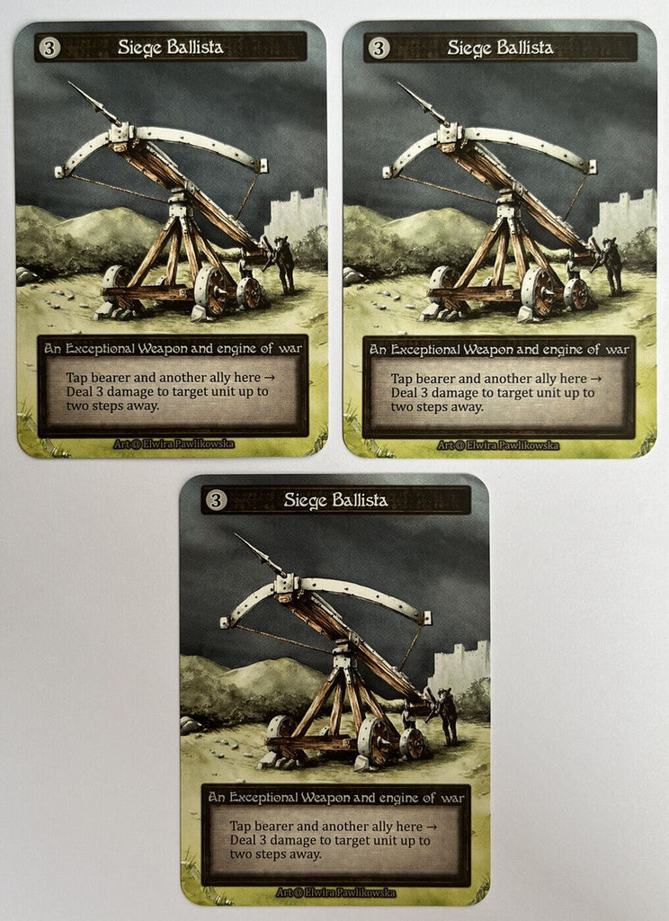 Sorcery Contested Realm Alpha 3 x Siege Ballista Exceptional Pack Fresh