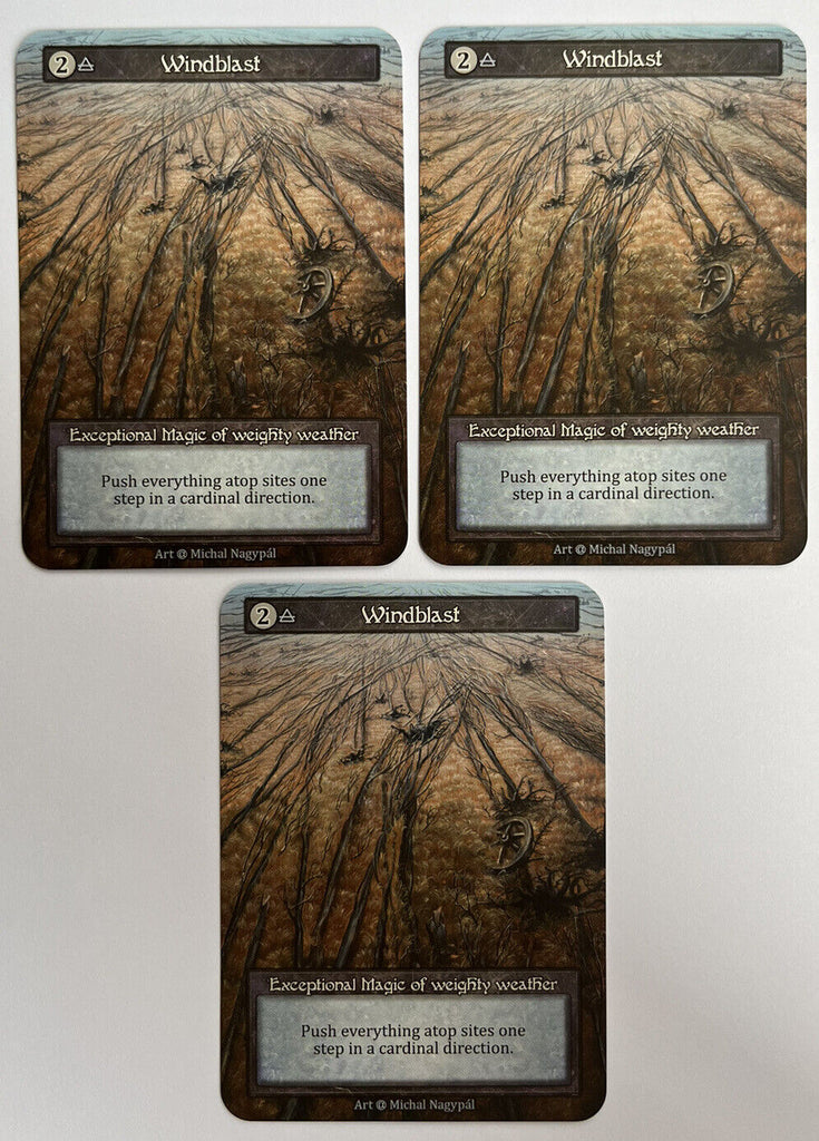 Sorcery Contested Realm Alpha 3 x Windblast Exceptional Pack Fresh