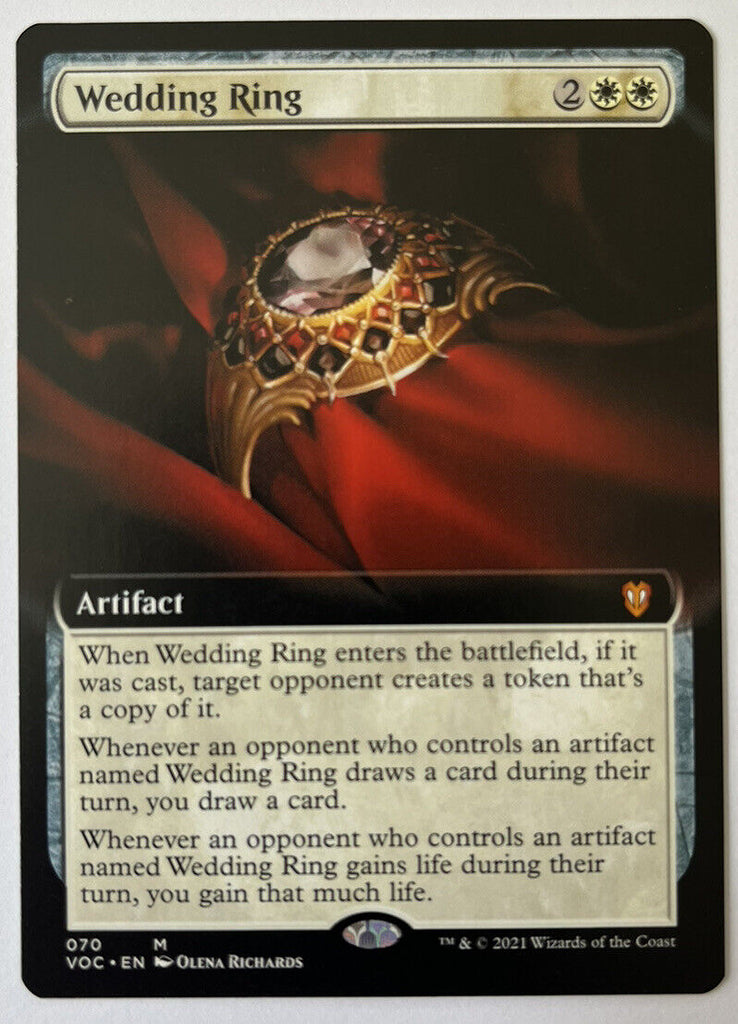 Wedding Ring Extended Art Commander Crimson Vow MTG Pack Fresh Unplayed