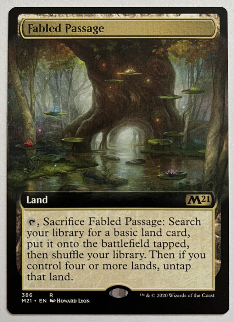 Fabled Passage Extended Art M21 MTG Pack Fresh Unplayed