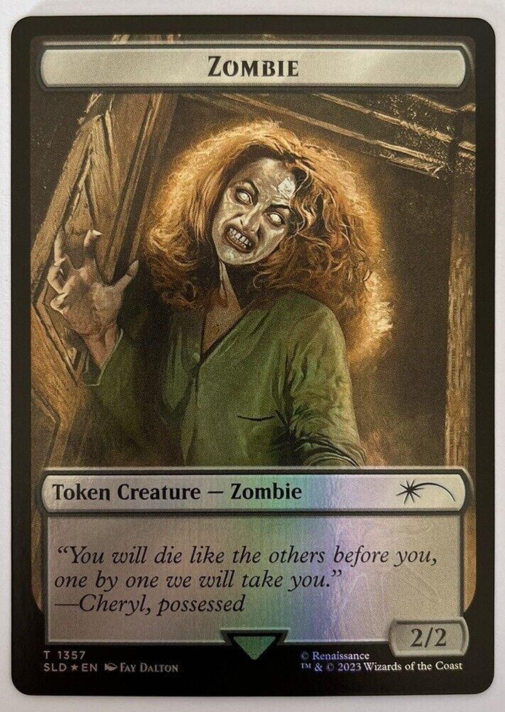 Zombie Token FOIL Secret Lair X Evil Dead MTG Pack Fresh