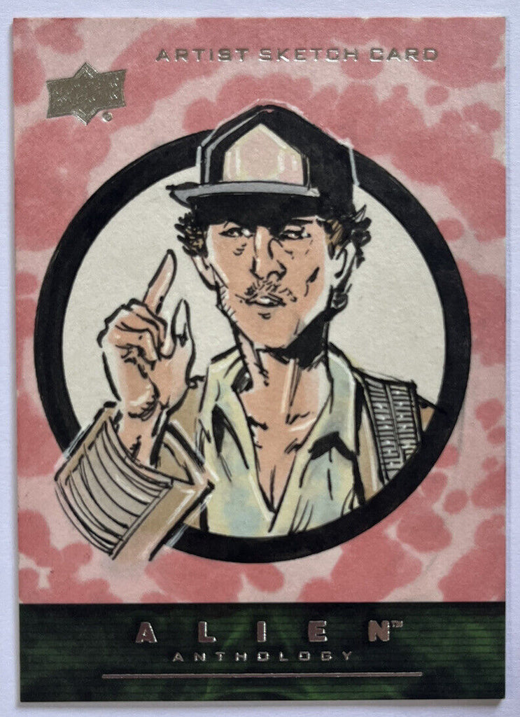 2016 Upper Deck Alien Anthology Sketch Card By Mitch Ballard