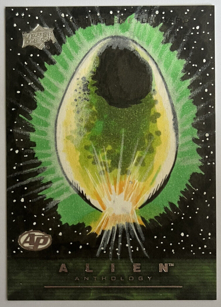 2016 Upper Deck Alien Anthology AP Sketch Card By Rich Molinelli