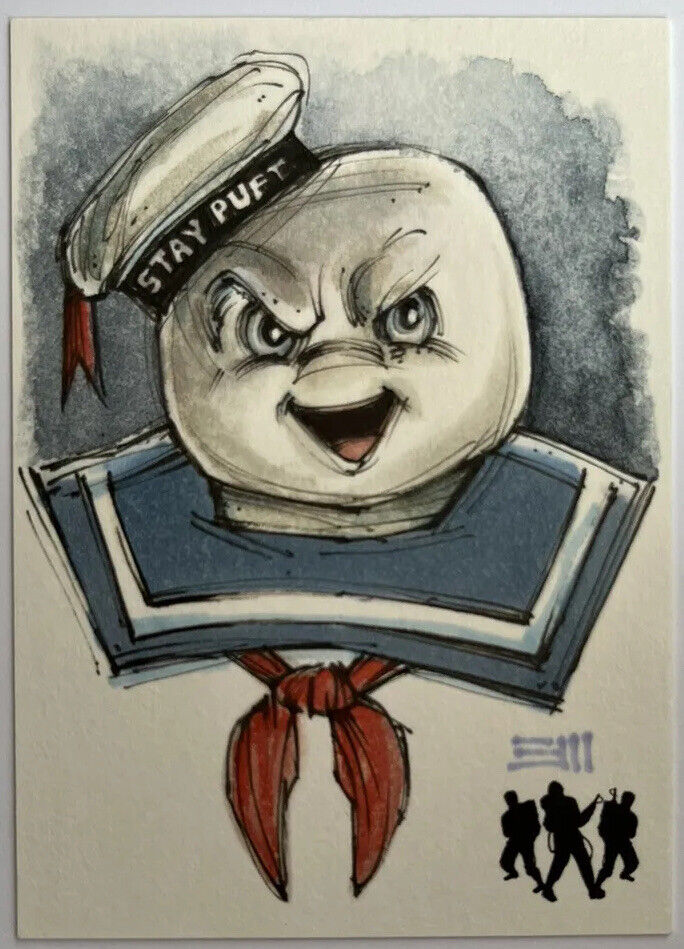 2016 Cryptozoic Ghostbusters Sketch Card By Erik Maell