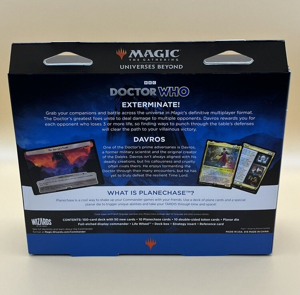 MTG Dr Who Commander Deck Masters Of Evil Universes Beyond Sealed/New