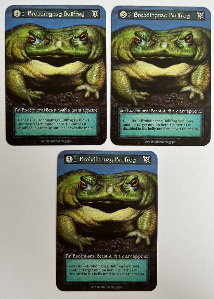 Sorcery Contested Realm Alpha 3 x Brobdingnab Bullfrog Exceptional Pack Fresh