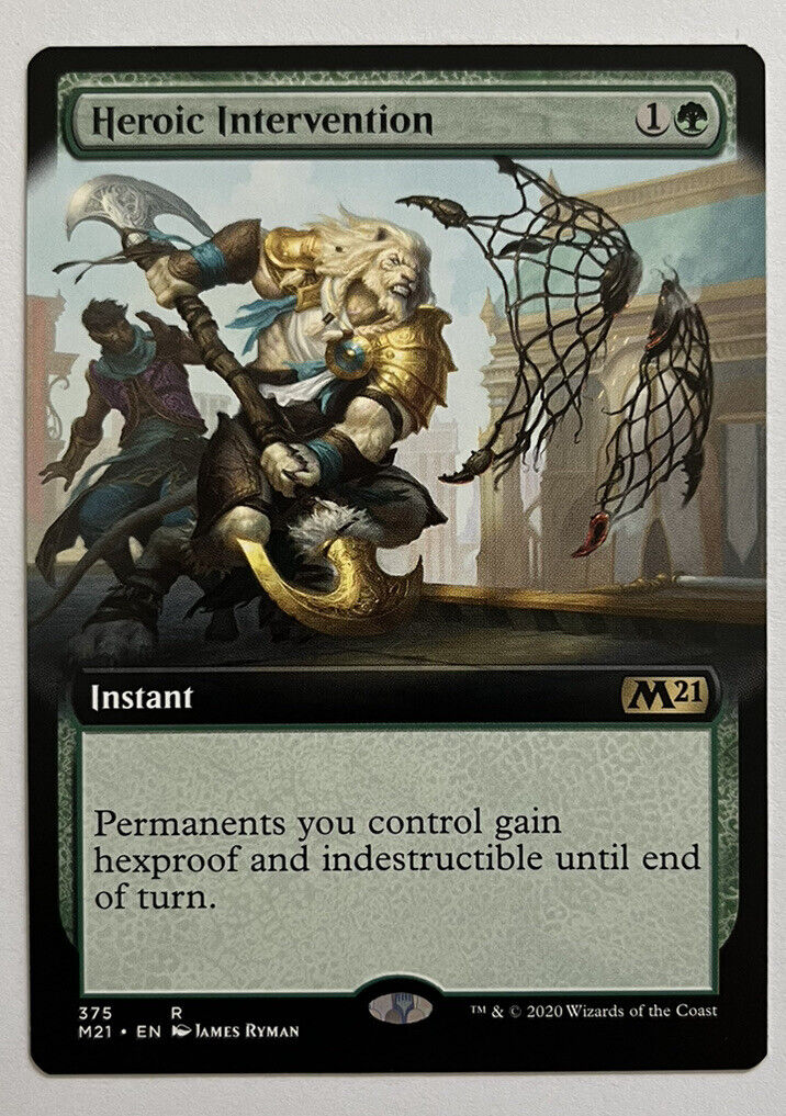 Heroic Intervention Extended Art M21 MTG Pack Fresh Unplayed