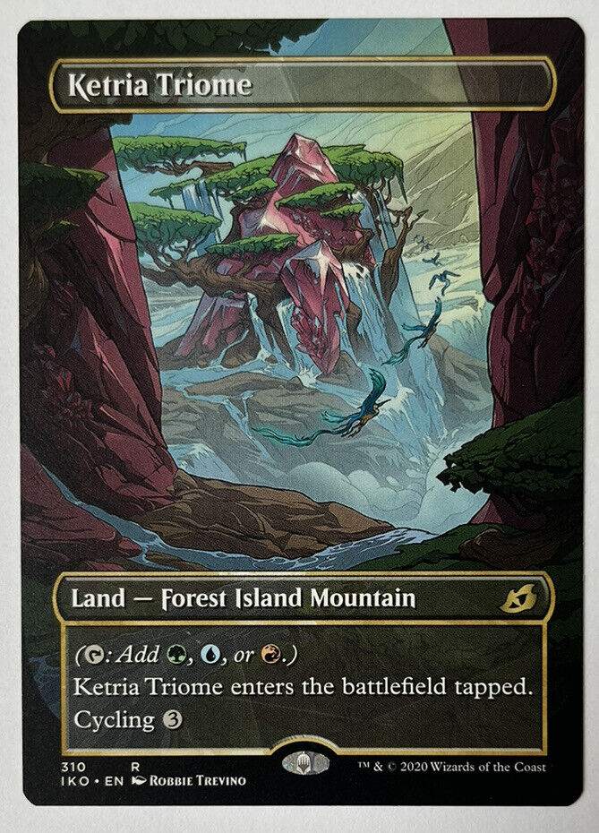 Ketria Triome Borderless Ikoria MTG Pack Fresh Unplayed