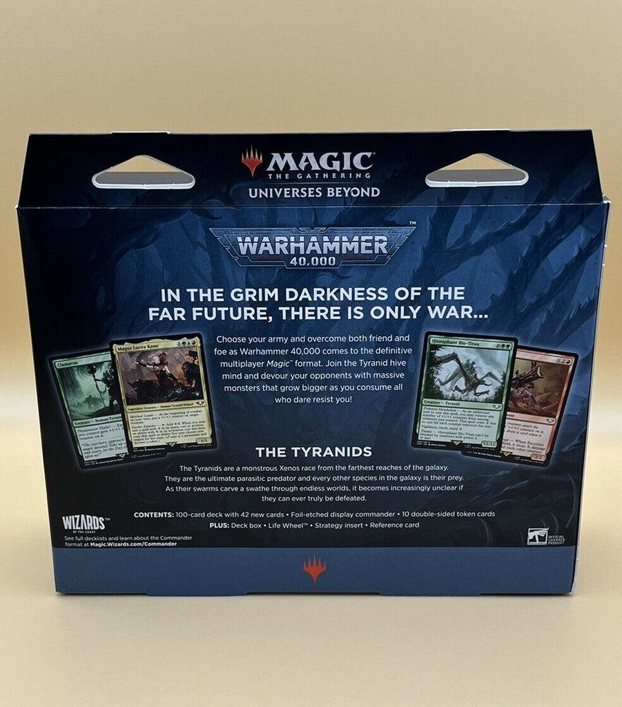 MTG Warhammer 40k Commander Deck Tyranid Swarm Universes Beyond Sealed/New