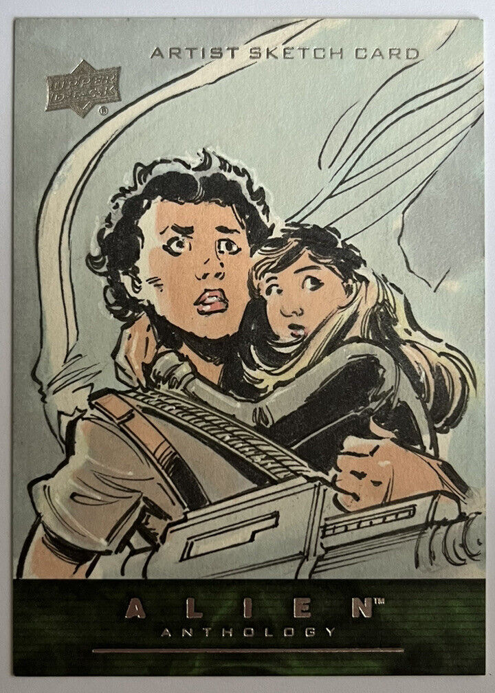 2016 Upper Deck Alien Anthology Sketch Card By Mitch Ballard