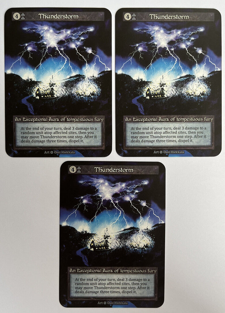 Sorcery Contested Realm Alpha 3 x Thunderstorm Exceptional Pack Fresh
