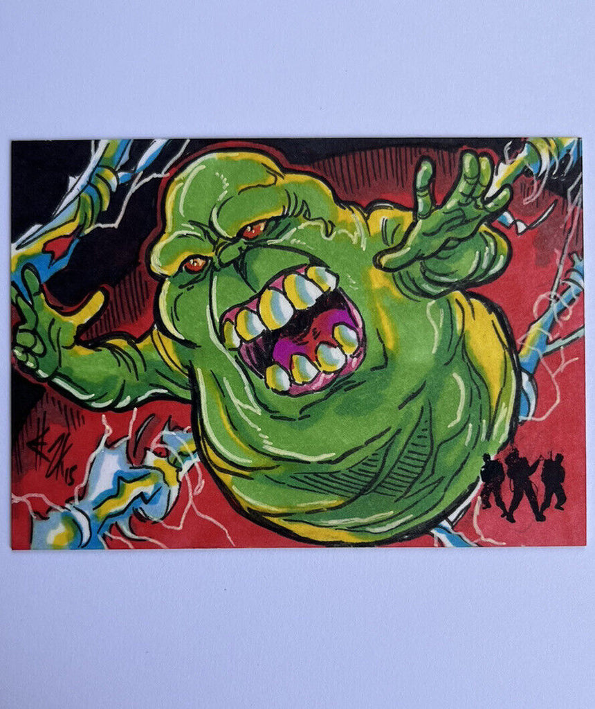 2016 Cryptozoic Ghostbusters Sketch Card By Elvin Hernandez
