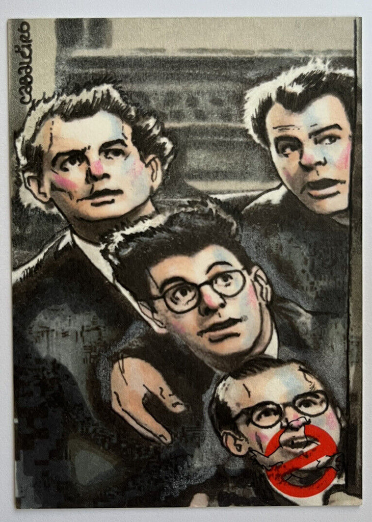 2016 Cryptozoic Ghostbusters Sketch Card By Carlos Cabaleiro